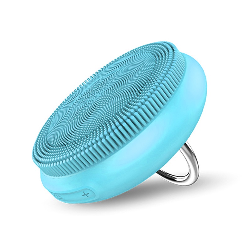Máy Rửa Mặt Bằng Sóng Siêu Âm Với 5 Chế Độ Rung Và Vòng Nhẫn Silicone Có Thể Điều Chỉnh
