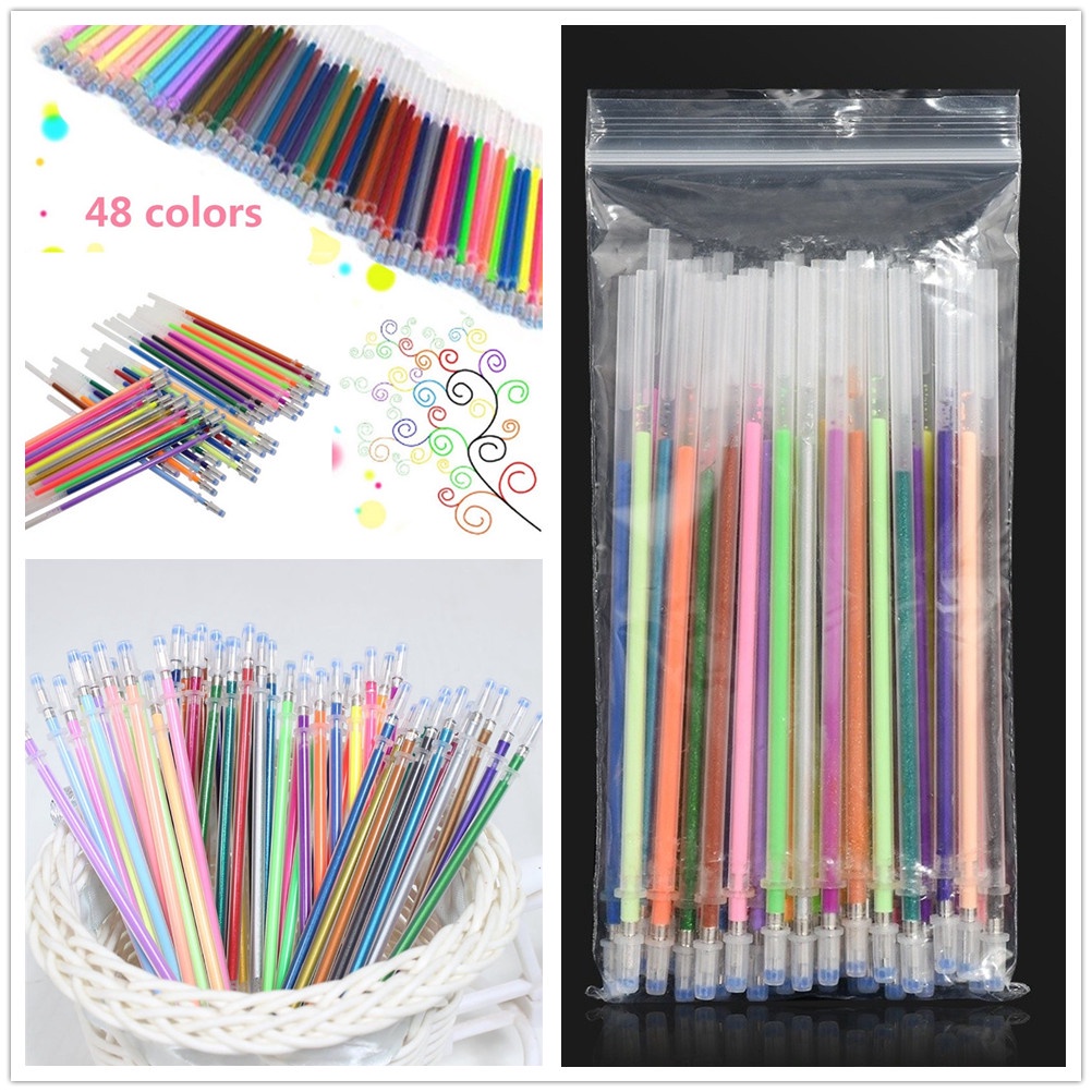 Set 48 Bút Bi Màu Sắc Ngòi 0.8mm