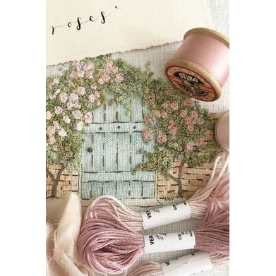 DIY Tự làm thêu thủ công chim én HOOP Bộ dụng cụ thêu tay 3D Trang trí nhà / NGHỀ THÊU TAY XINH XẮN/ BÁCH HÓA NA NA