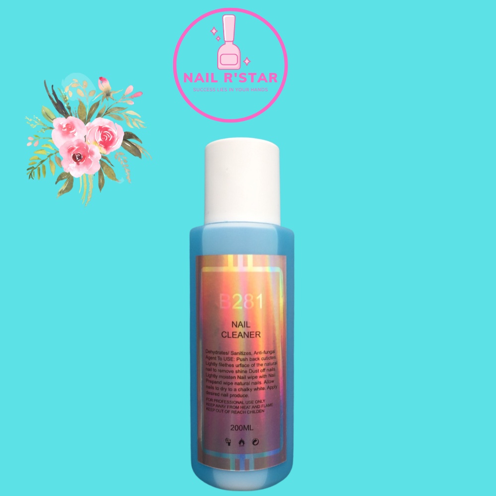 Nước Lau Gel B281 Chính Hãng 200ml Có Mùi Thơm , Cồn Lau Gel Chuyên Dụng cho dân làm móng