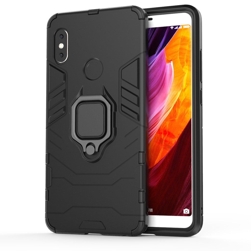Redmi Note 5 Pro / Note 5 ốp lưng chống sốc Iron Man Iring cao cấp giá đỡ xem phim
