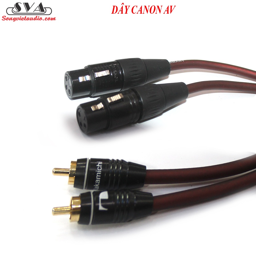 Dây CANON - AV - dây cáp âm thanh - Dây Jack Canon Cái ra hoa sen loại đẹp - 1 SỢI
