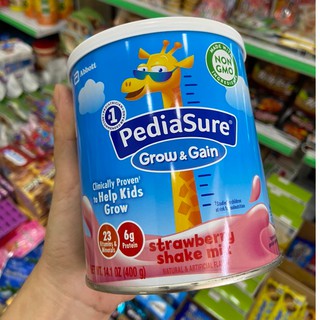 Sữa pediasure grow&gain shake mix hương dâu 400g