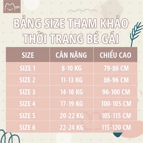 Bộ quần áo hai dây bé gái 1-6 tuổi MonBabies VL66 hai tầng xoè chất thô xô cao cấp chính hãng