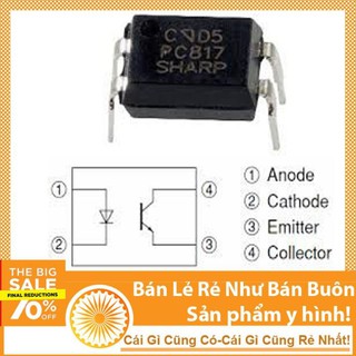 Ic cách ly quang PC817 chân cắm 4P