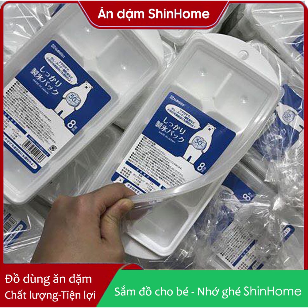 Khay trữ đông có nắp dẻo cho bé ăn dặm Nakaya 50ml