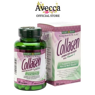 Viên Uống Làm Đẹp Da, Tóc, Móng Nature's Bounty bổ sung Collagen, Vitamin C 90Viên