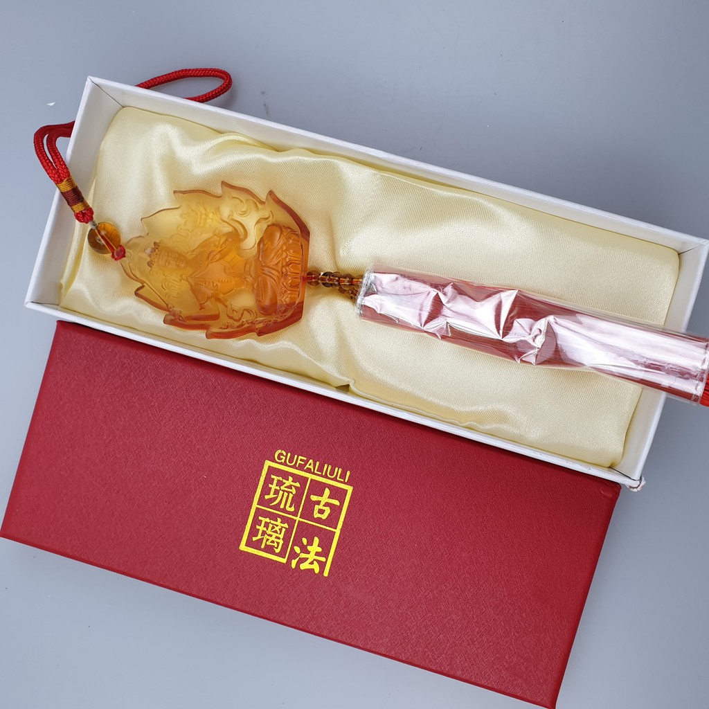 [THANH LÝ] Dây Treo Thẻ Phật Bản Mệnh 12 Con Giáp Ngọc Lưu Ly Phong Thủy Ô Tô