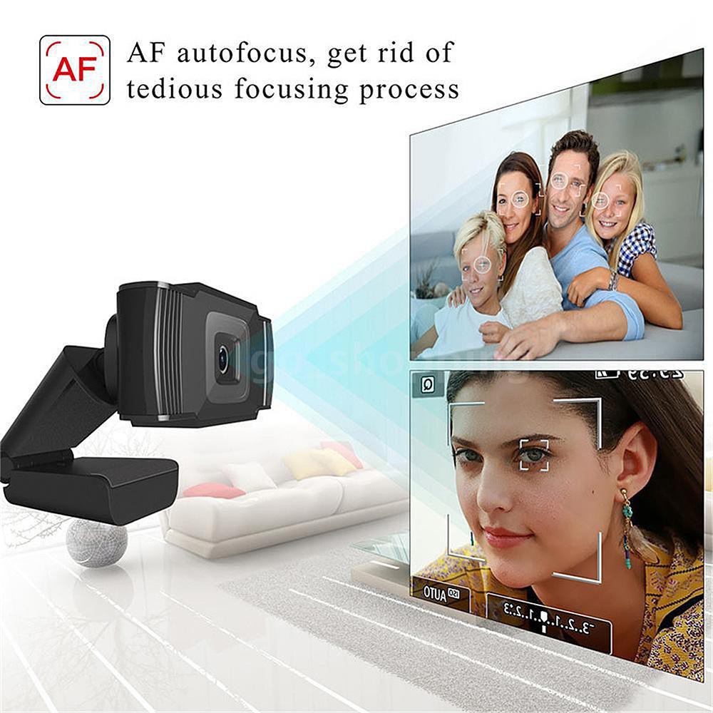 Webcam 1080p Hd Góc Rộng 30fps Kèm Dây Cáp Usb Tiện Dụng | BigBuy360 - bigbuy360.vn