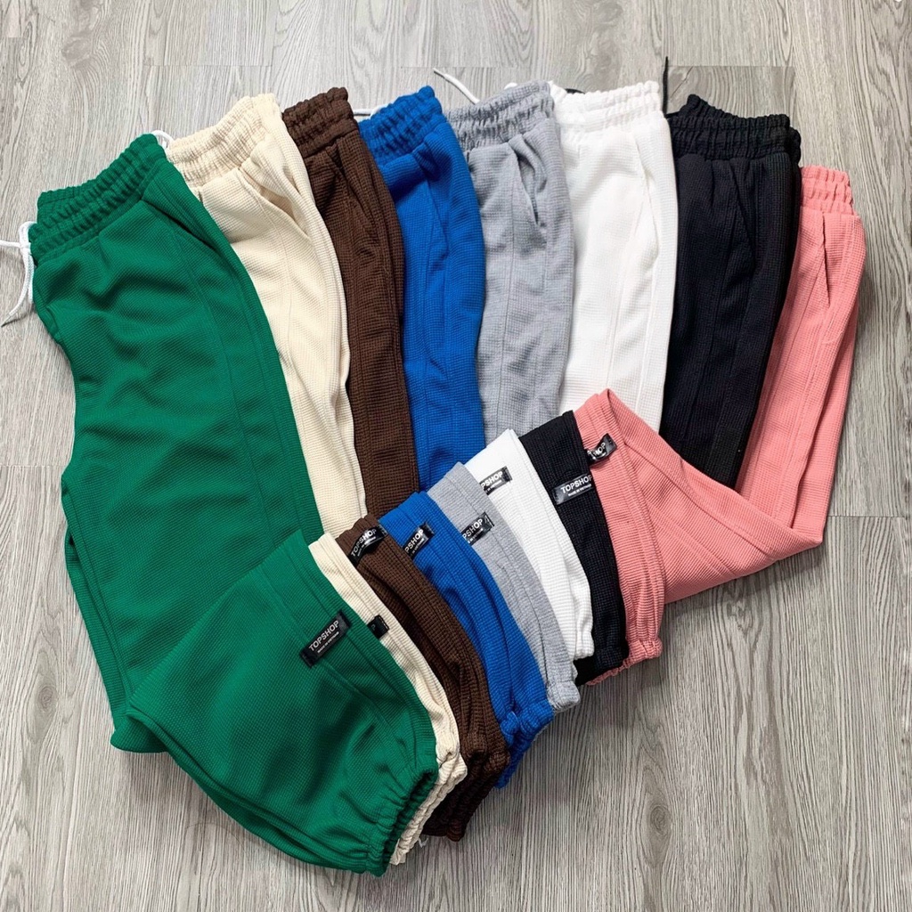 Quần Jogger Nữ Trơn Bo Gấu 3 Màu BOM HOUSE Ullzang Unisex Nam Nữ-mã 908