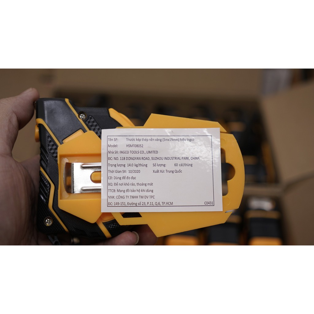 DMTT Thước Kéo Thép 5m Ingco HSMT08052