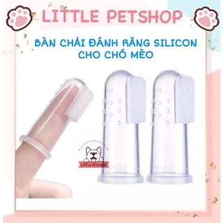 Bàn chải đánh răng silicone cho thú cưng | litte petshop