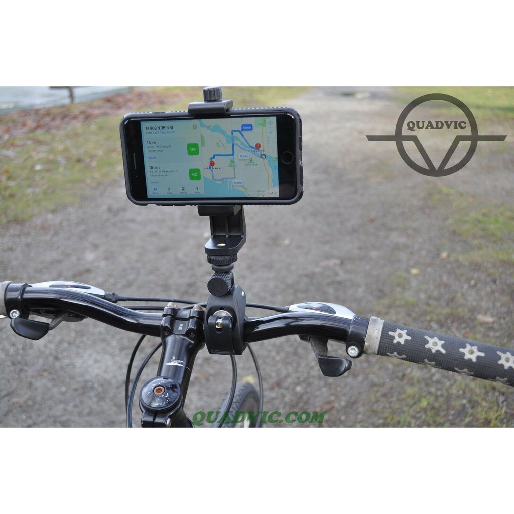 Khung kẹp điện thoại/ máy quay phim Gopro  8 7/ Osmo Action lên ghi đông xe đạp/ cần câu N00226 Quadvic.com | BigBuy360 - bigbuy360.vn