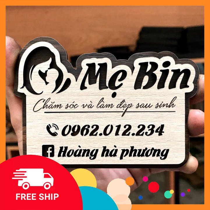 Bảng gỗ tên shop mini (đạo cụ chụp ảnh) chúng tôi thiết kế theo yêu cầu