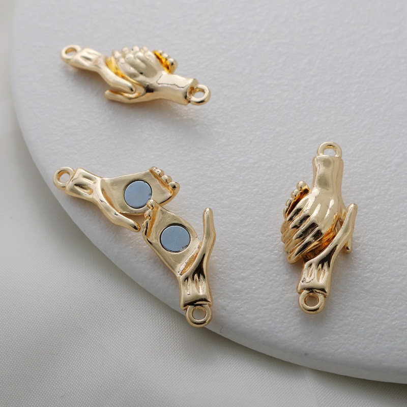 Khóa Cài Tay Nako Bằng Đồng 14k Màu Vàng Kim Khóa Hút Dùng Làm Trang Sức diy