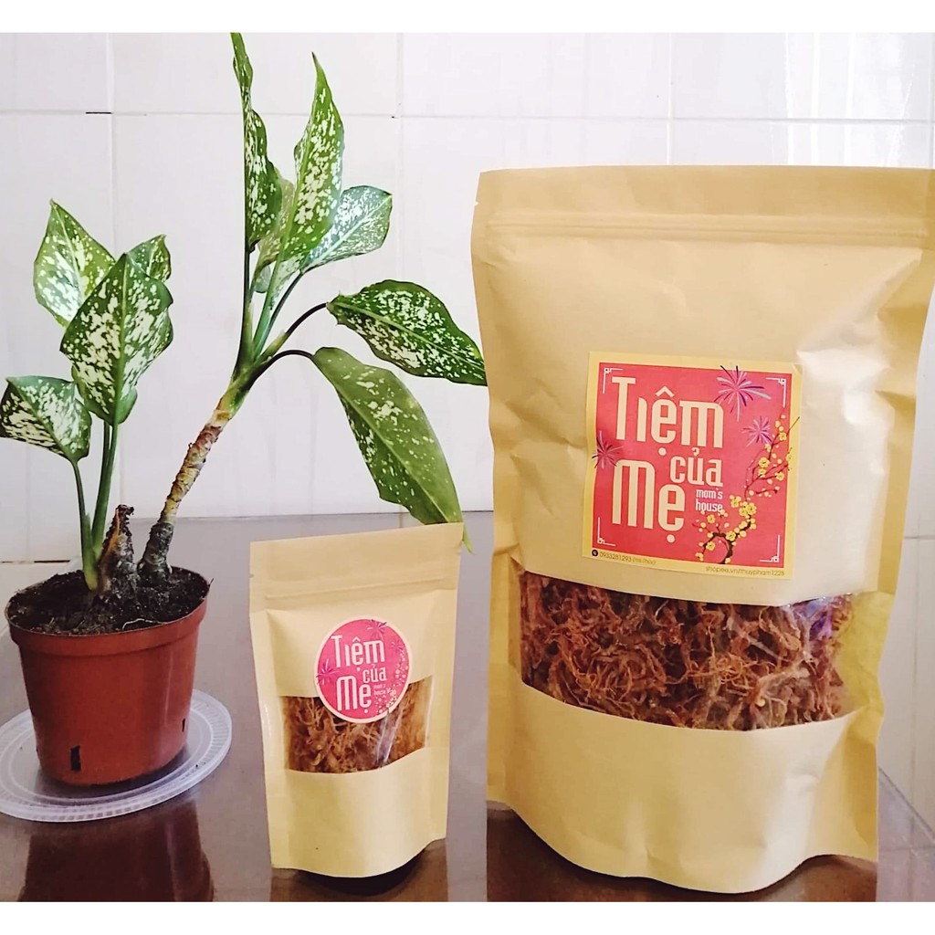 [BÒ THẬT] 200g Khô bò sợi Quy Nhơn - Đồ ăn vặt nhà làm (1 túi) | BigBuy360 - bigbuy360.vn