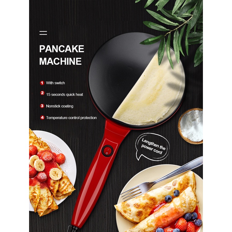 Máy Làm Bánh Crepe, Bánh Tráng, Máy Làm Đồ Ăn Sáng Bằng Điện Cho Nhà Bếp Sokany 5208 650W