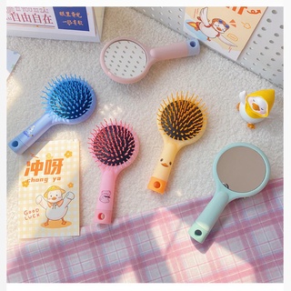 Lược gương - Lược mini bỏ túi chống rụng tóc, chải tóc xoăn, massage đầu dành cho nữ