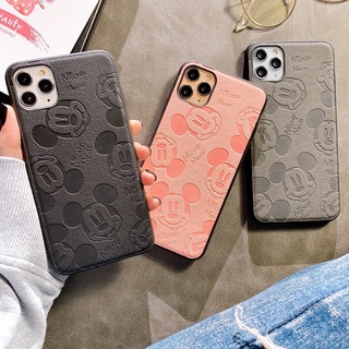 Ốp lưng da imd dập nổi full dòng 3d họa tiết mickey mouse