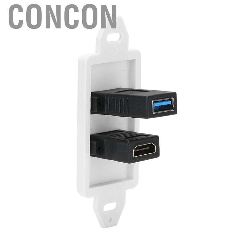 Ổ Cắm Gắn Tường 2 Trong 1 Cổng Usb 3.0 Hdmi