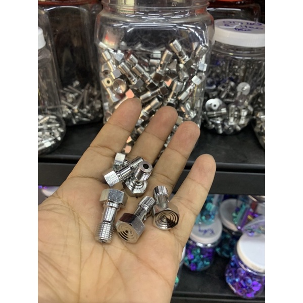 Ốc dầu heo bremboo răng nhuyễn inox 304