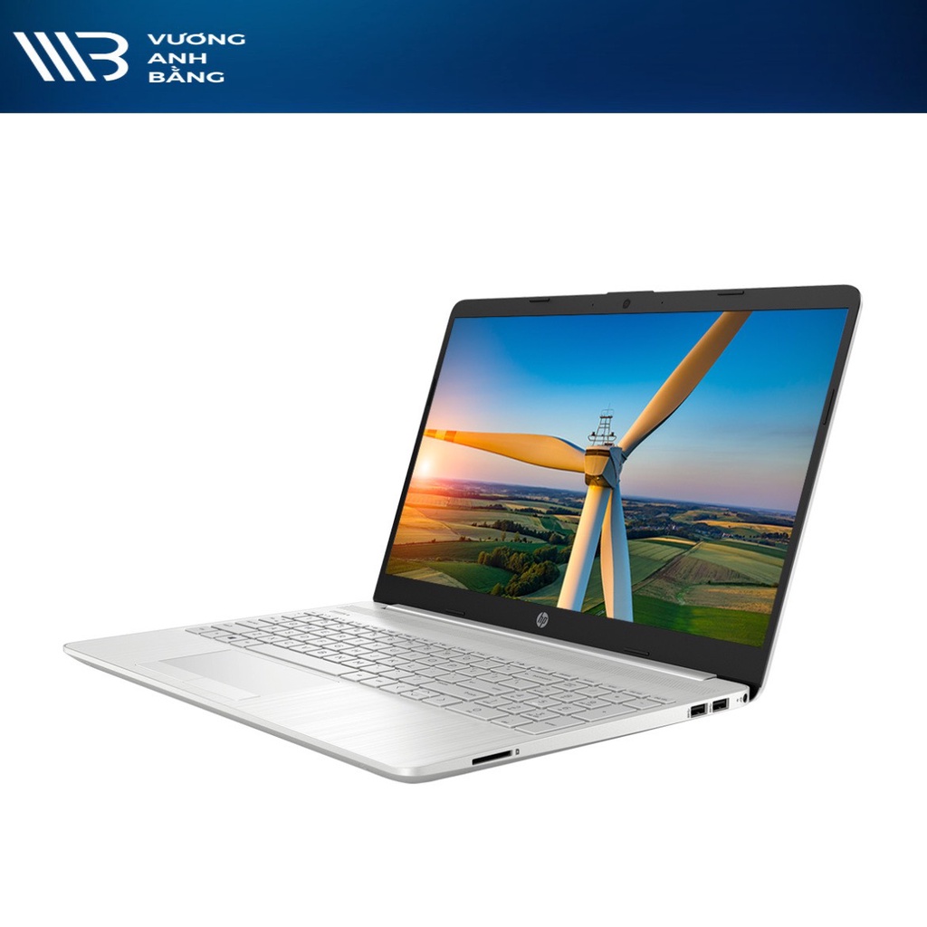 Laptop HP 15s-du1105TU I3(10110U)/ 4G/ SSD 256GB/ 15,6in HD/ Win 11/ Silver, nhựa