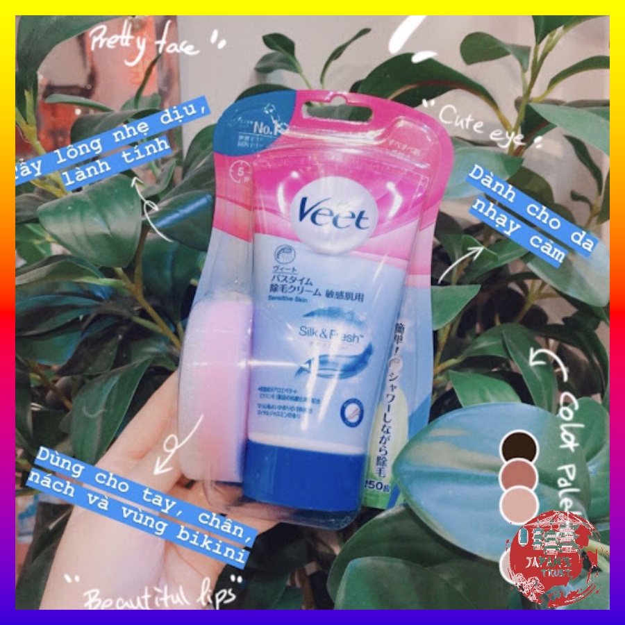 Kem tẩy lông Veet Nhật Bản cho da nhạy cảm 150g