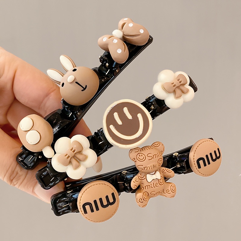 Kẹp Tóc Chống Trượt Đính Nơ Dễ Thương Cho Bé Gái