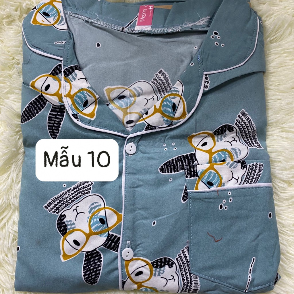 Bộ đồ bầu và sau sinh PIJAMA  thiết kế họa tiết siêu xinh  2 chức năng BPJM930 (Bộ có khóa hoặc túi như hình)