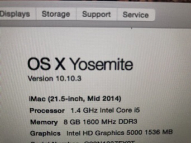 Bán APPLE IMAC MF883 2014 21.5 inch i5 ram 8 ổ 500GB | BigBuy360 - bigbuy360.vn