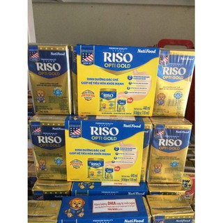 Thùng 48 hộp Sữa Bột Pha Sẵn Riso Opti Gold Nuti hộp 110ml