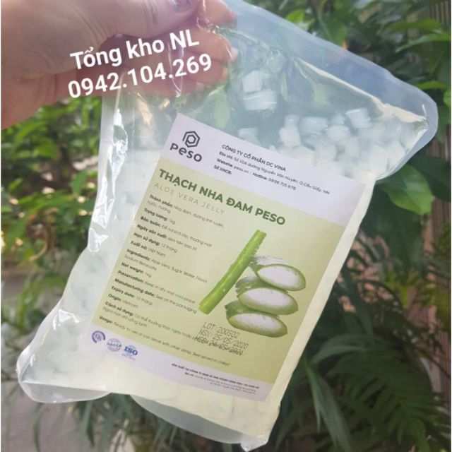 Thạch Nha Đam Peso ngon gói 1kg - TOPPING TRÀ CHANH CỰC ĐỈNH