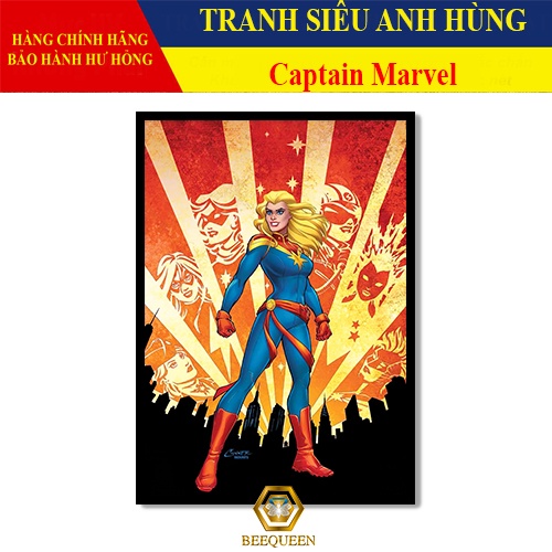 [MS1-25] Tranh Siêu Anh Hùng Captain Marvel - Đại úy Marvel