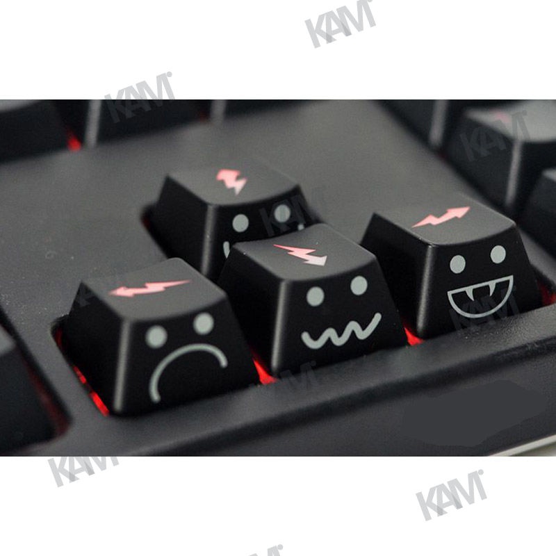 Đèn nền Kam mát mẻ dễ thương Halloween lightning phím mũi tên bàn phím cơ keycap WASD cá tính DIY cho kaih Cherry Mx Gk61 RK87 61/87/104/108 phím