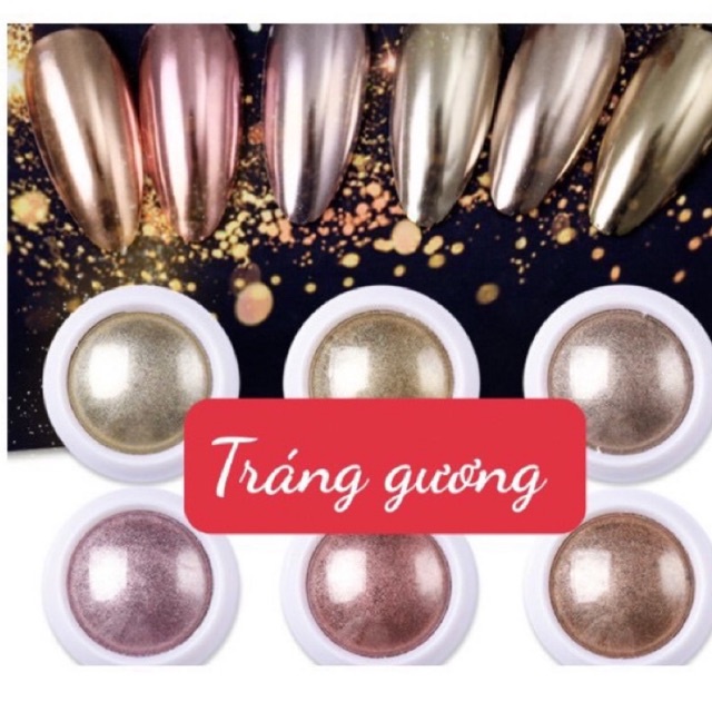 Tráng gương đẹp hàng loại 1 trang trí móng tay nail