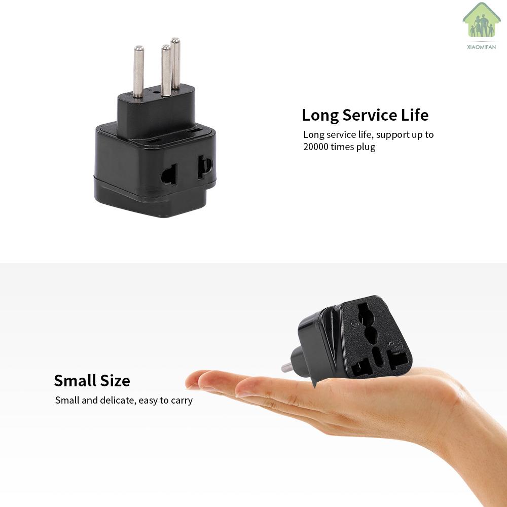 XM High Quality Swiss Embedded Conversion Plug 5-hole Adaptor Plug Swiss Plug to Universal Socket Travel Plug Adapter Black