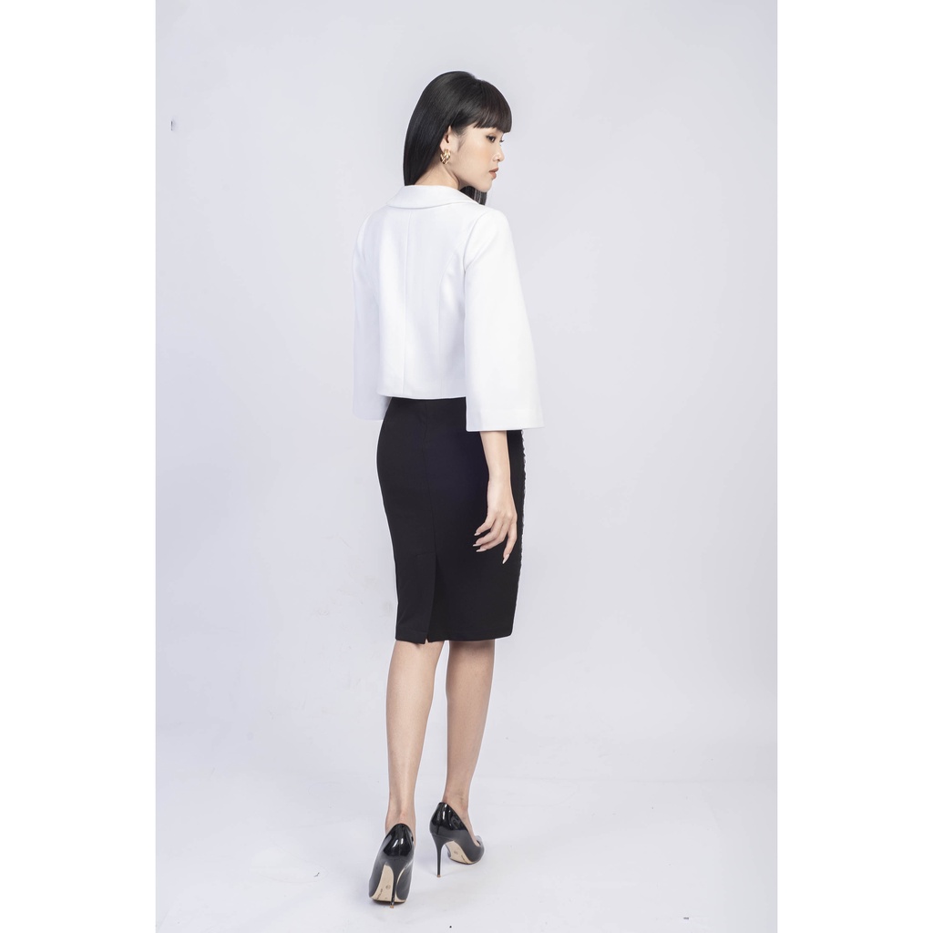 Áo khoác hai lớp, nơ cổ MMOutfit M-AK060721015