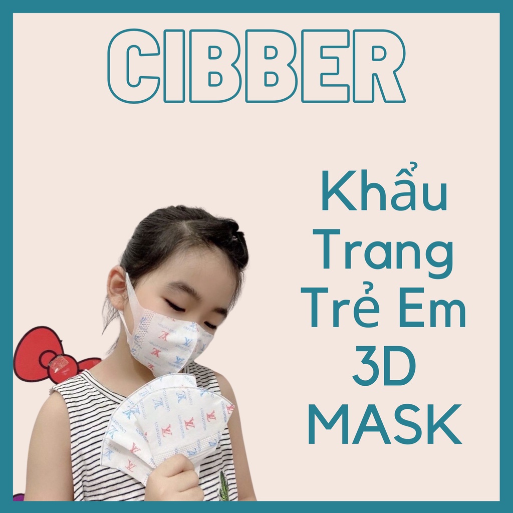 (Hộp 50 Chiếc), Khẩu Trang Cho Bé 3D Mask Kids, Kháng Khuẩn, Chống Bụi Mịn