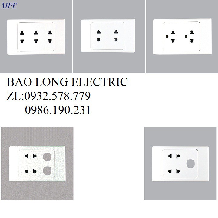 Ổ CẮM ĐIỆN ÂM TƯỜNG,Ổ CẮM ĐÔI,Ổ CẮM BA,Ổ CẮM ÂM TƯỜNG MPE CÁC LOẠI