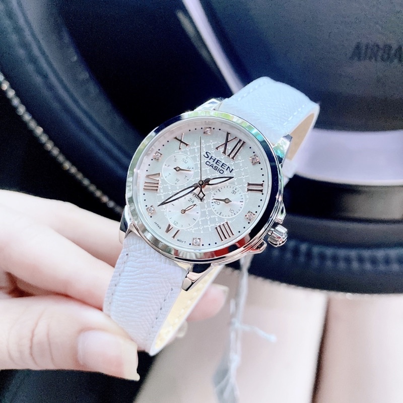Đồng hồ sheen casio SHE-3511L cao cấp dành cho nữ fullbox chính hãng
