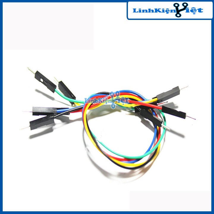 Dây Nối 40P 7 Màu Dài 10Cm ( 2 Đầu Đực Đực )