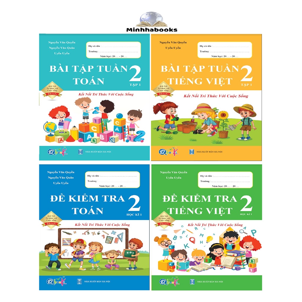 Sách - Lớp 2 Combo Bài Tập Tuần và Đề Kiểm Tra Toán+Tiếng Việt - Học Kì 1 - Bộ Kết Nối Tri Thức Với Cuộc Sống