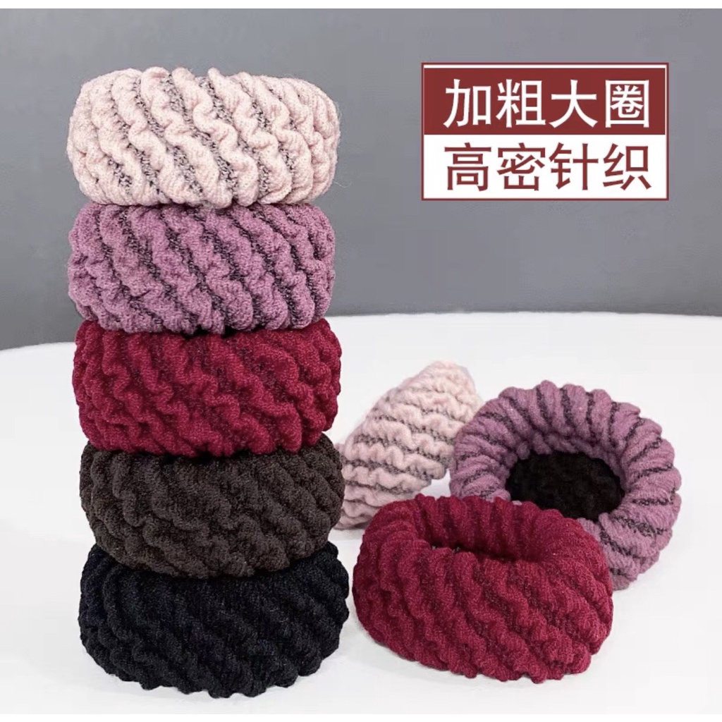 Hộp 12 Dây Cột Tóc Bản To Phong Cách Hàn, Hàng Đẹp