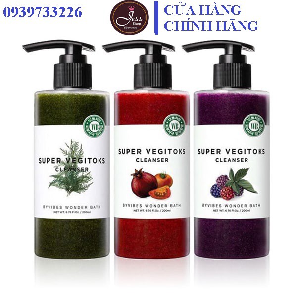 [MẪU MỚI] Sữa Rửa Mặt Rau Củ Thải Độc Super Vegitoks