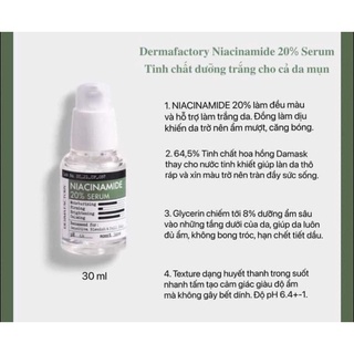 Tinh chất Niacinamide 20% Serum Hàn Quốc có bill