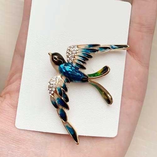 Trâm Cài Áo Hình Bông Hoa Đính Đá Nhiều Màu