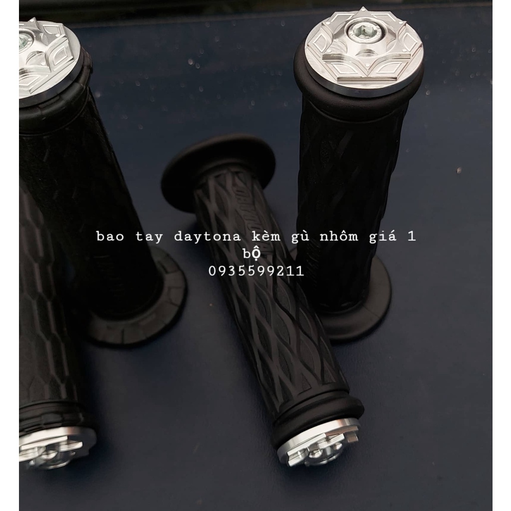 BAO TAY XE MÁY DAYTONA KÈM GÙ NHÔM SALAYA TRẮNG GIÁ 1 BỘ