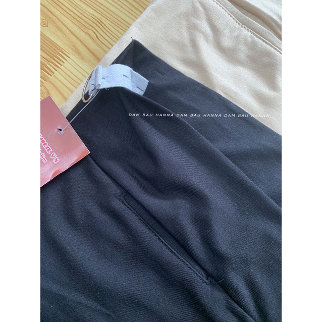 [SIZE 55-80kg] Quần đùi mặc váy bầu cạp chéo HANNA, vải cotton lạnh cao cấp mát co dãn nhiều, không bị xù, mặc rất thoải