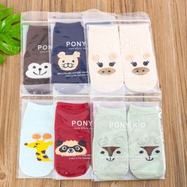 Vỉ 12 đôi tất poni kid xuất Nhật Đủ mầu