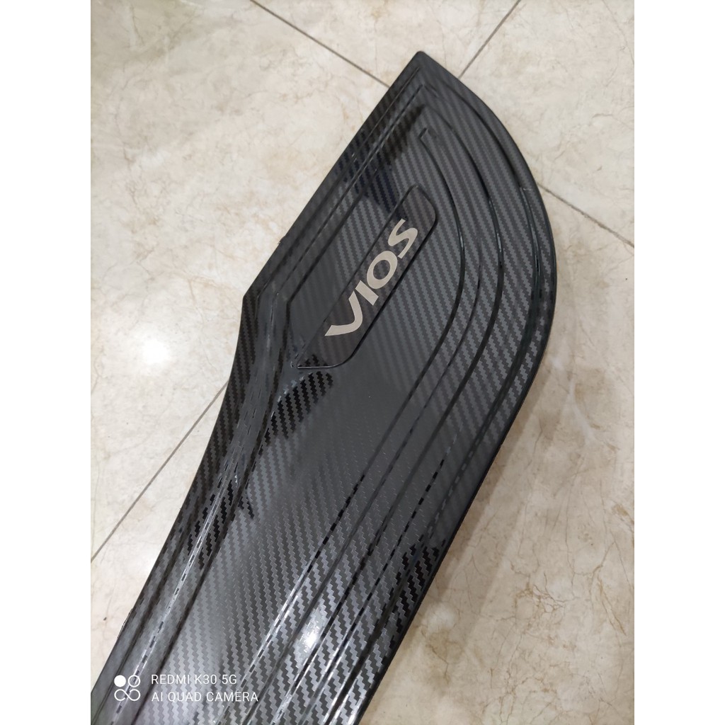 Ốp Tapli Cánh Cửa cacbon Xe Vios 2019 2020 2021 2022 vân Carbon cao cấp- tặng kèm keo dính